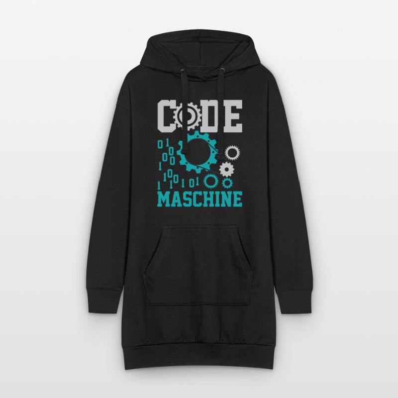 Chemise informatique de nerf d'ordinateur de code machine Sweat-shirt à capuche long Femme