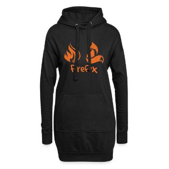Feuerfuchs - Hoodie Dress - black - Front