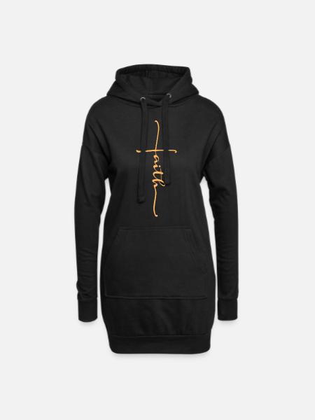 Glaubensbibel zitiert guten Jesus Christus - Hoodie-Kleid - Schwarz