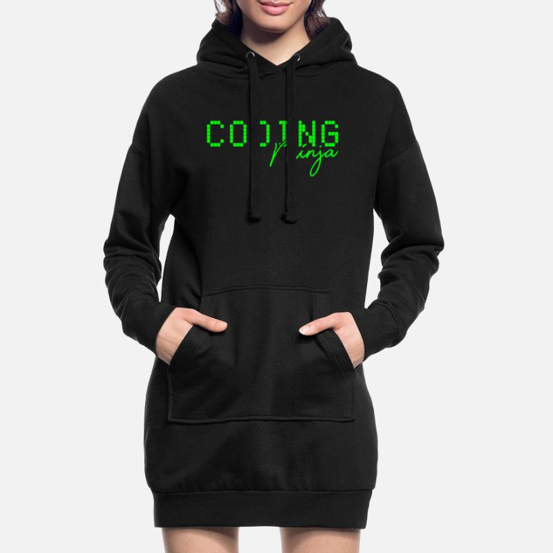 Code codant Ninja Sweat-shirt à capuche long Femme