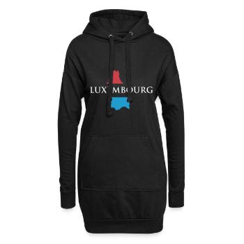 Luxembourg - Sweat-shirt à capuche long Femme - noir - Devant