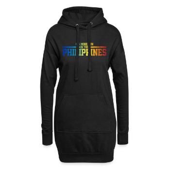 Philippinen Spass - Hoodie-Kleid - Schwarz - Vorne