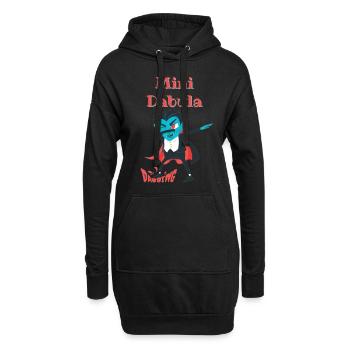 Dabula Dabbing - Sweat-shirt à capuche long Femme - noir - Devant