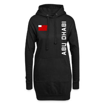 ABU DHABI SHIRT - Sweat-shirt à capuche long Femme - noir - Devant