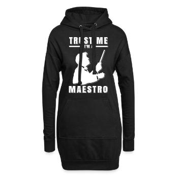 Orchester Dirigent T-Shirt Geschenk Kapellmeister - Hoodie-Kleid - Schwarz - Vorne