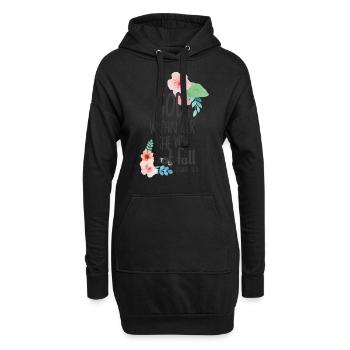 Bibel inspirierend zitiert Gott in ihrem Fall nicht - Hoodie-Kleid - Schwarz - Vorne