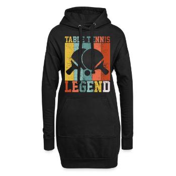 Table tennis player legend - Hoodie Dress - black - Front