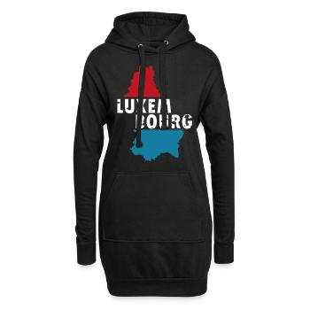 Luxembourg - Sweat-shirt à capuche long Femme - noir - Devant
