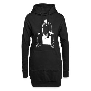 Cajón Spieler Kachon Geschenk Karon T-Shirt - Hoodie-Kleid - Schwarz - Vorne