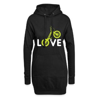Vélo d'essai - Sweat-shirt à capuche long Femme - noir - Devant
