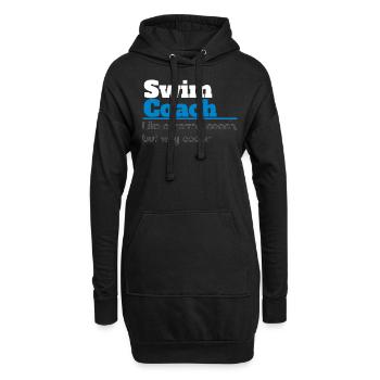 Schwimmtrainer Definition Trainer Wassersportlehrer - Hoodie-Kleid - Schwarz - Vorne