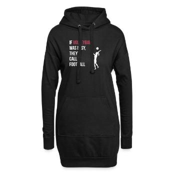 If Volleyball Was Easy Teamsport Beachvolleyball - Hoodie-Kleid - Schwarz - Vorne