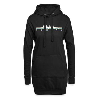 Chemise d'aviron - Sweat-shirt à capuche long Femme - noir - Devant