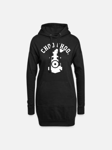 trains - Sweat-shirt à capuche long Femme - noir
