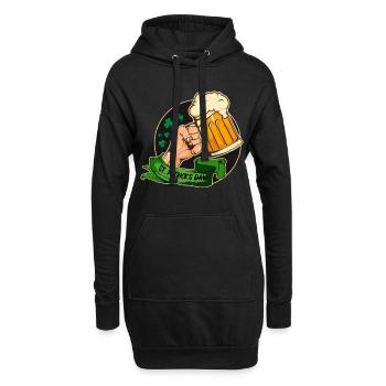 La Saint-Patrick - Sweat-shirt à capuche long Femme - noir - Devant