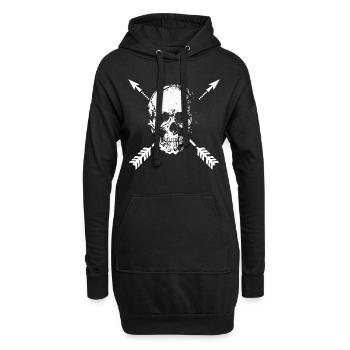 Chemise de tir à l'archer cadeau - Sweat-shirt à capuche long Femme - noir - Devant