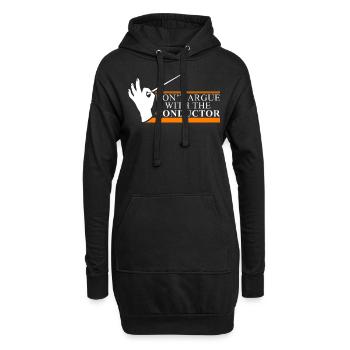 Chef d'orchestre Maestro Orchestra Choir Chef Gift - Sweat-shirt à capuche long Femme - noir - Devant