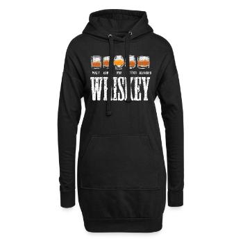 Dearadh Bronntanais Coole Uisce Beatha - Hoodie-Kleid - Schwarz - Vorne