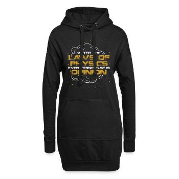 physique - Sweat-shirt à capuche long Femme - noir - Devant