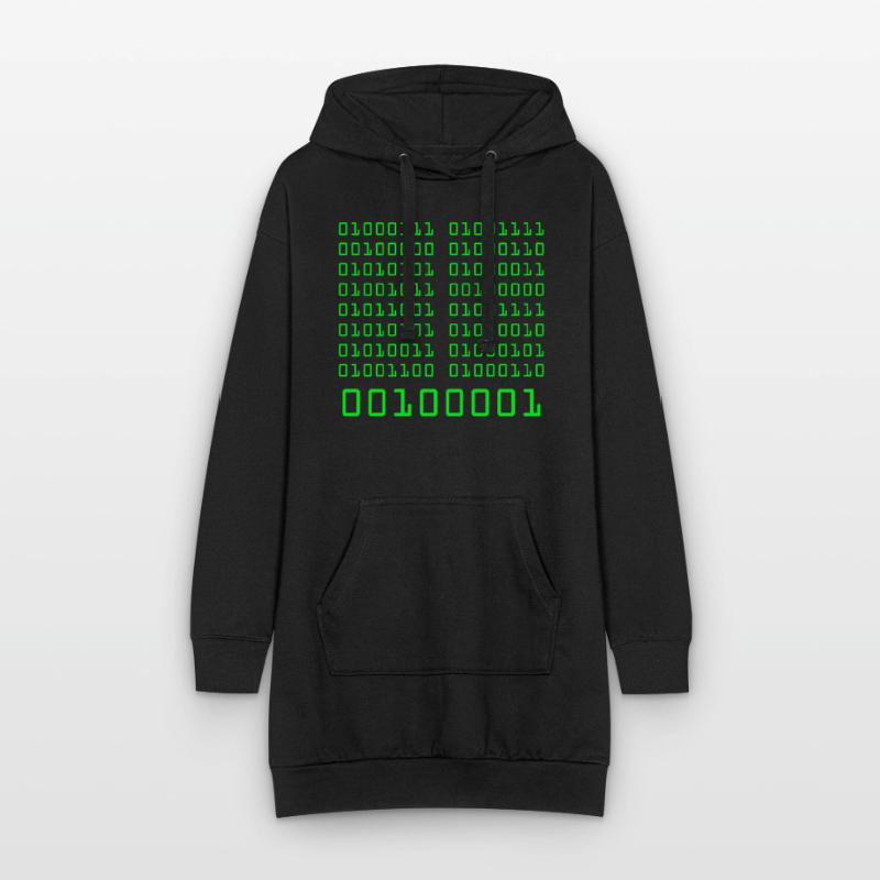 Go fuck yorself! Binärcode Programmieren Code Hoodie-Kleid