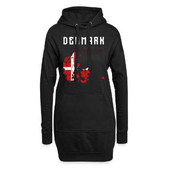 Dänemark - Hoodie-Kleid - Schwarz - Vorne