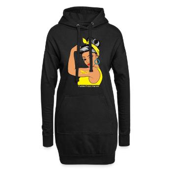 Endometriosis Warrior Awareness - Hoodie-Kleid - Schwarz - Vorne