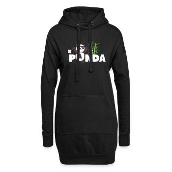 Süße Tiermotive für Kinder und Erwachsene Tierlieb - Hoodie-Kleid - Schwarz - Vorne
