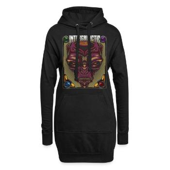 étranger - Sweat-shirt à capuche long Femme - noir - Devant