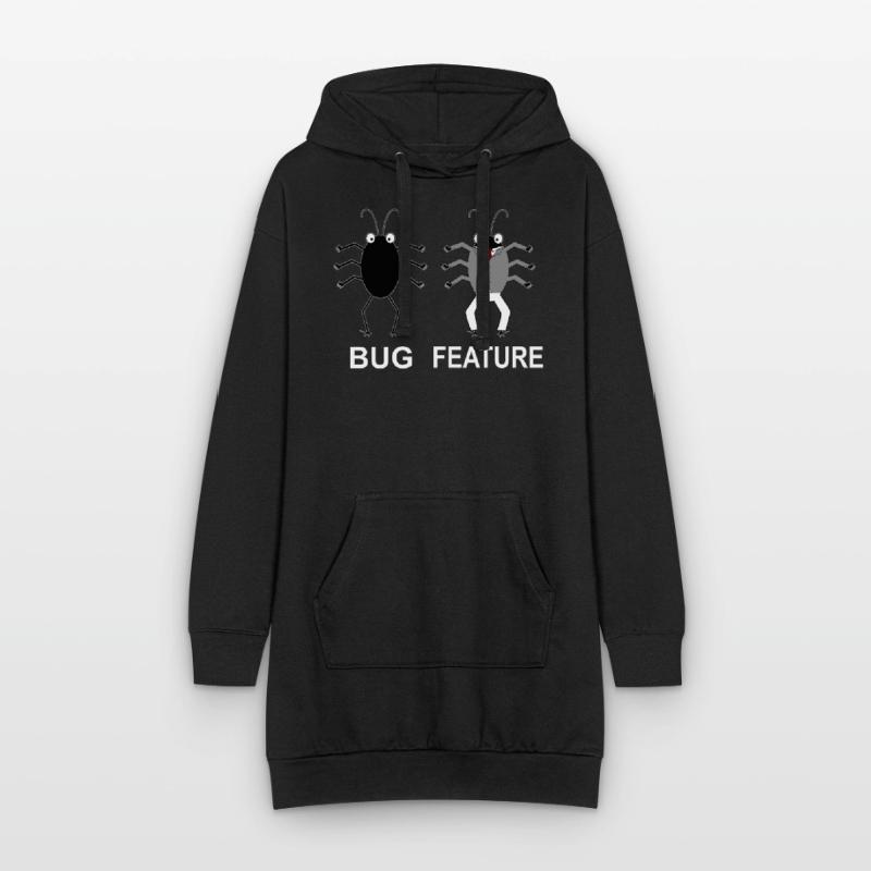 Bug Feature - Informatiker Programmierer Hoodie-Kleid
