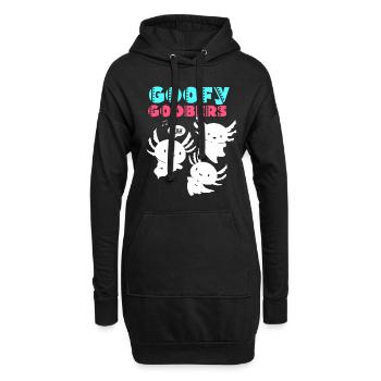 Axolotl Reptile Salamander Aquarium Kawaii Lurch - Hoodie-Kleid - Schwarz - Vorne