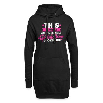 Patin - Hoodie-Kleid - Schwarz - Vorne