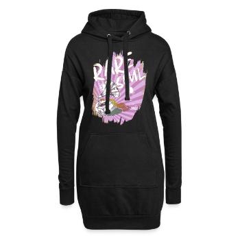 Soul Musik - Hoodie-Kleid - Schwarz - Vorne