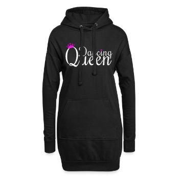 Danse reine danseuse - Sweat-shirt à capuche long Femme - noir - Devant