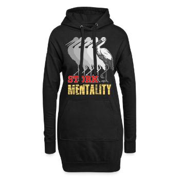 Storch - Hoodie-Kleid - Schwarz - Vorne