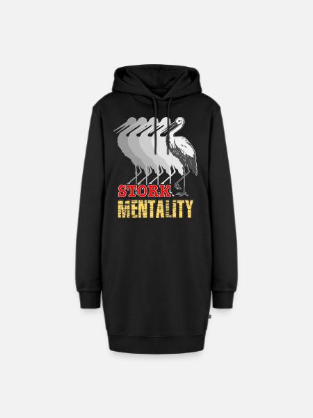 Storch - Hoodie-Kleid - Schwarz