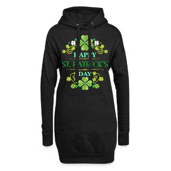Saint Patrick - Sweat-shirt à capuche long Femme - noir - Devant
