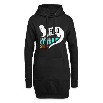 Otter - Hoodie-Kleid - Schwarz - Vorne