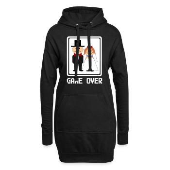 Game Over - Drôle Bachelorette Party Gift - Sweat-shirt à capuche long Femme - noir - Devant