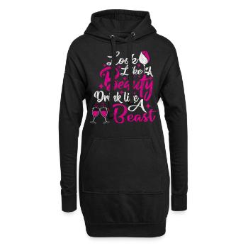 Junggesellinnenabschied Braut Junggesellin - Hoodie-Kleid - Schwarz - Vorne