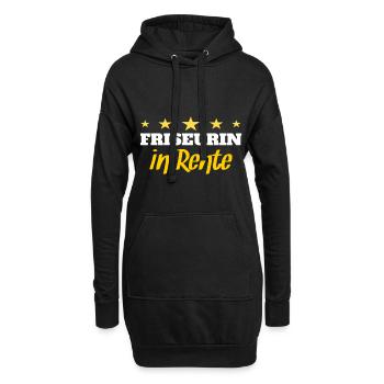Friseur - Hoodie-Kleid - Schwarz - Vorne