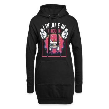 Donut - Hoodie-Kleid - Schwarz - Vorne