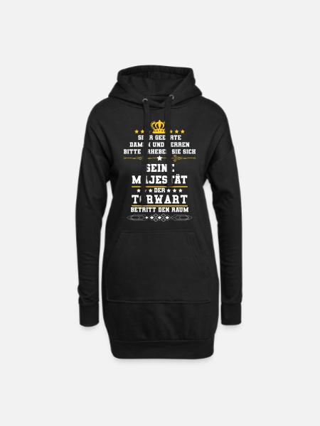 Torwart - Hoodie-Kleid - Schwarz