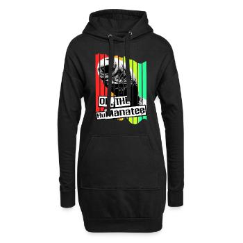 Laque de dugong sanglier Sirenia Manatee - Sweat-shirt à capuche long Femme - noir - Devant