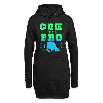 Laque de dugong sanglier Sirenia Manatee - Sweat-shirt à capuche long Femme - noir - Devant