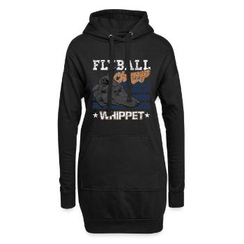 Whippet - Hoodie-Kleid - Schwarz - Vorne