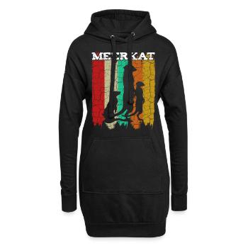 Suricate - Sweat-shirt à capuche long Femme - noir - Devant
