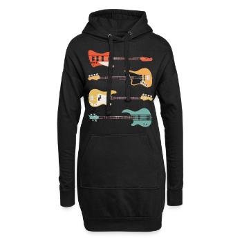 Vintage Bass - Bassist Rock Music Gift - Sweat-shirt à capuche long Femme - noir - Devant