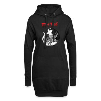 Merdad Sirène Merman Fantasy Mer mythique - Sweat-shirt à capuche long Femme - noir - Devant