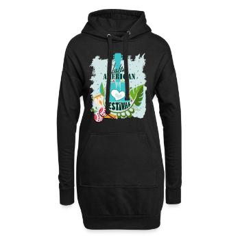 Latin Musik Dance American Festival T-Shirt Gift - Hoodie-Kleid - Schwarz - Vorne