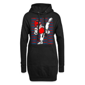 Taekwondo - Hoodie-Kleid - Schwarz - Vorne